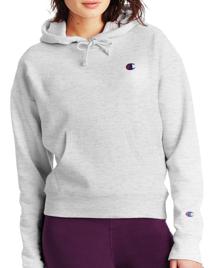 Champion Reverse Weave C Logo Hoodie Dames - Grijs - Belgie 6831DEJGZ